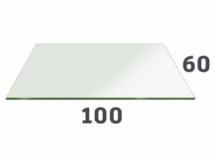 Стекло на стол 60 х 100 см